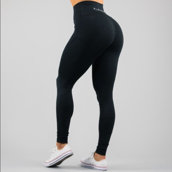 Alphalete Pants - Alphalete Womens Dark Gray Revival Leggings Size M Medium high waist workout